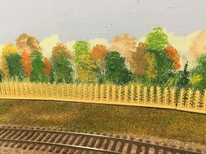 repainted area behind corn